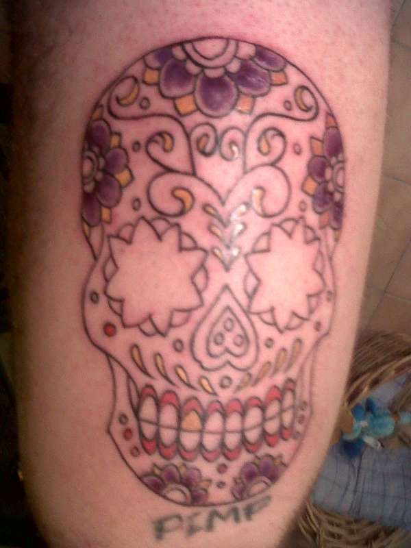 suger skull tattoo