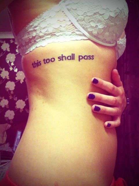 "this too shall pass" tattoo