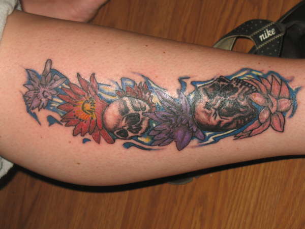 wifes leg tattoo