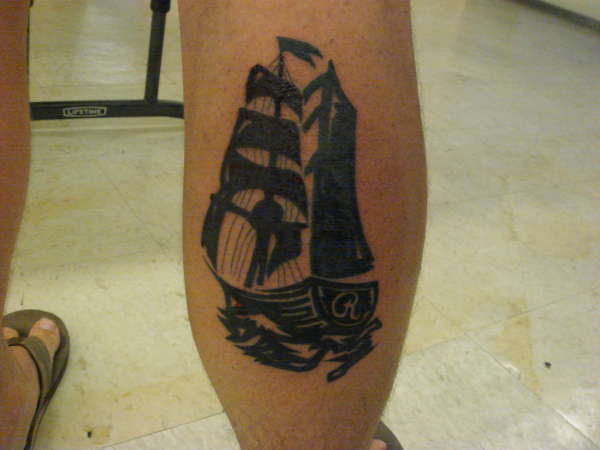 BLACK BOAT tattoo