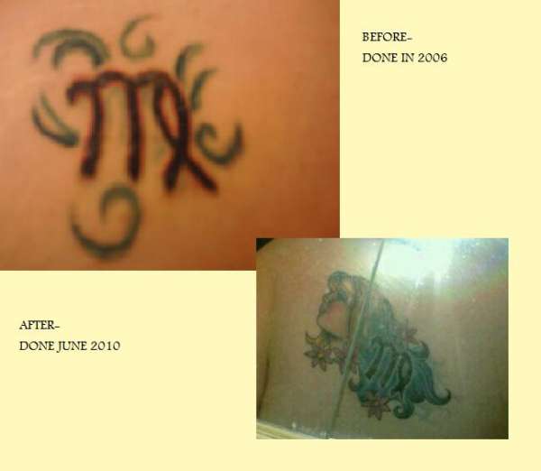 Before and After tattoo