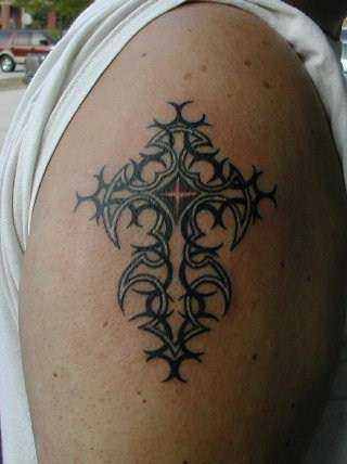 Cross tattoo