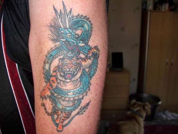 Dragon & Tiger tattoo