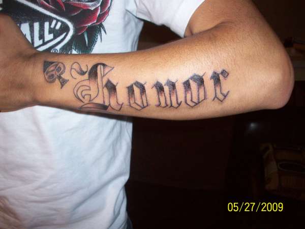 HONOR tattoo