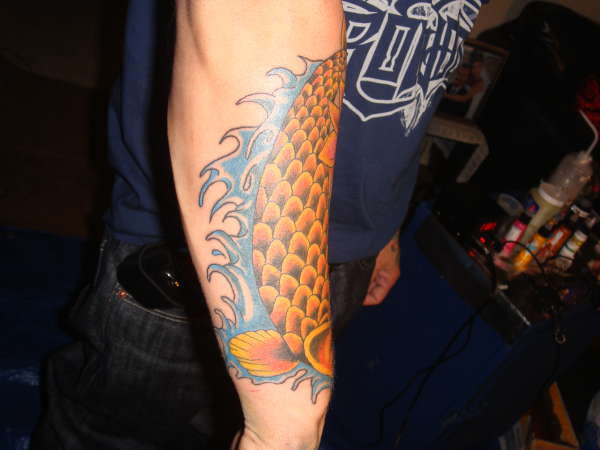 KOI W/ LOTUS tattoo