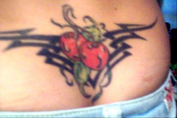 My first tattoo cherries tattoo