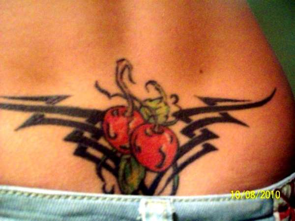 My first tattoo cherries tattoo