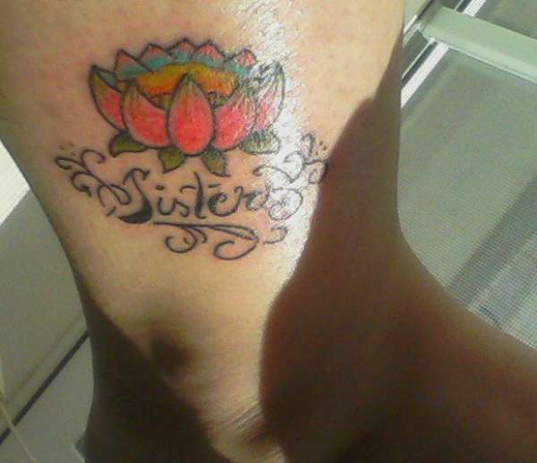 My first tattoo (dedicated to my sisters) tattoo