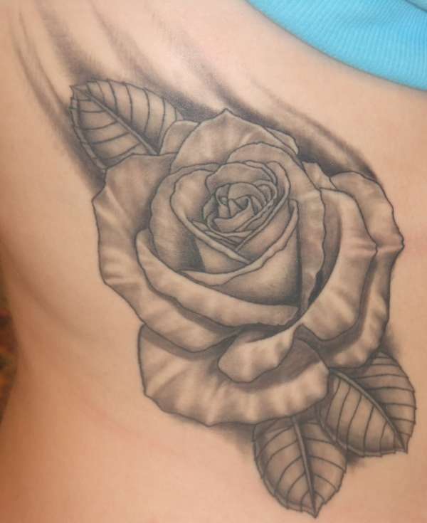 Rose on my ribs tattoo.
