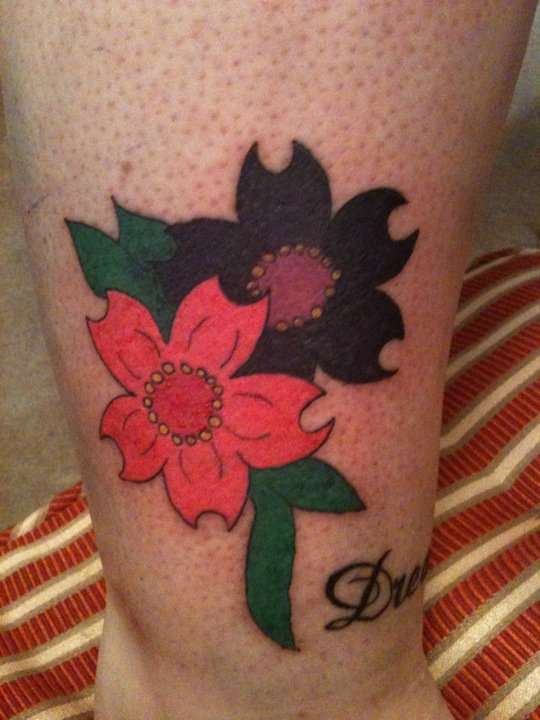 Simple Flowers tattoo