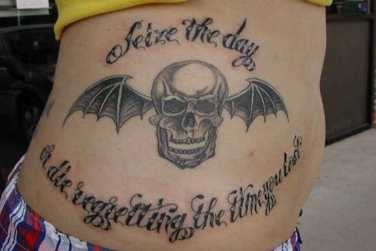 Skullbat tattoo