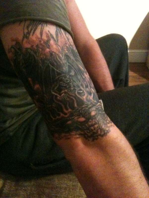 Angels & demons cover up tattoo