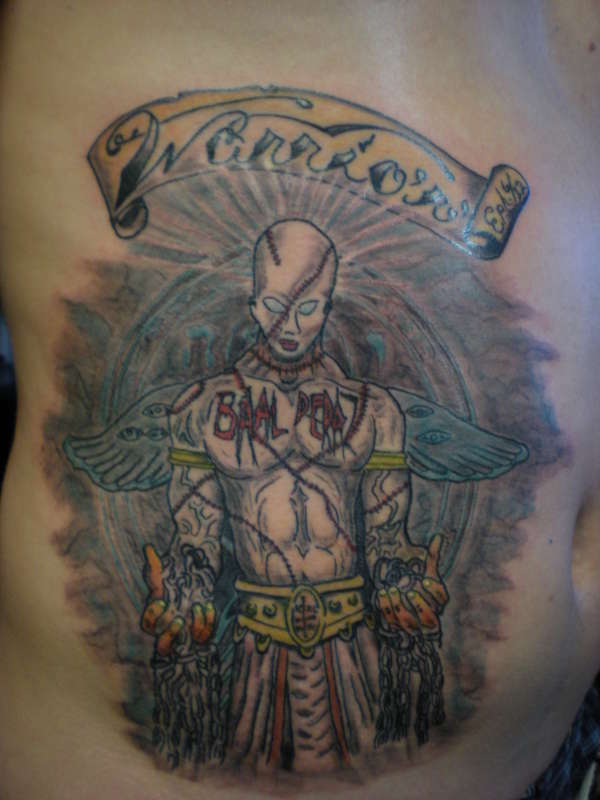 fun piece, album art tattoo