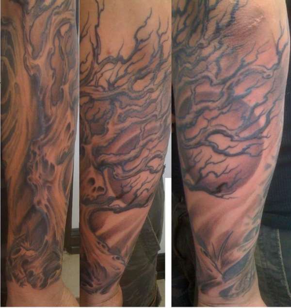 gloomy tree tattoo
