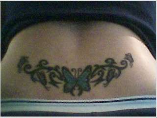 Butterflies & Tribal tattoo