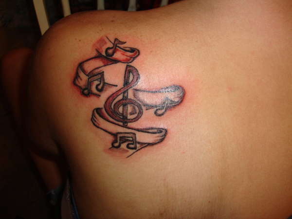 music tattoo