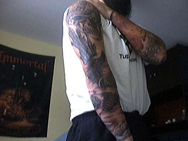 right arm in progress tattoo