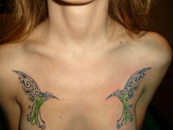 tribal bird's tattoo