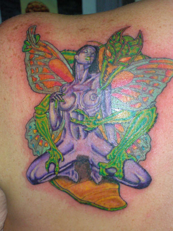 Alien Bug and Fairy tattoo