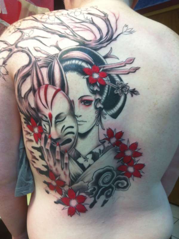 Anime Geisha Tattoo _ by Chong _ part 2 tattoo