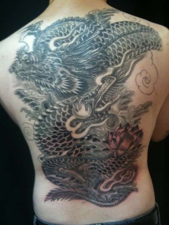 Dragon Back Piece tattoo