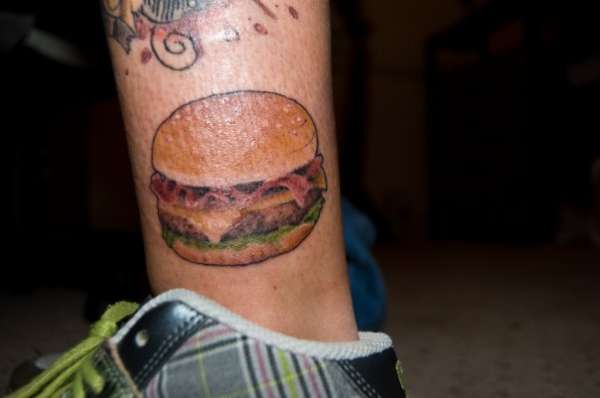 Bacon Cheeseburger tattoo