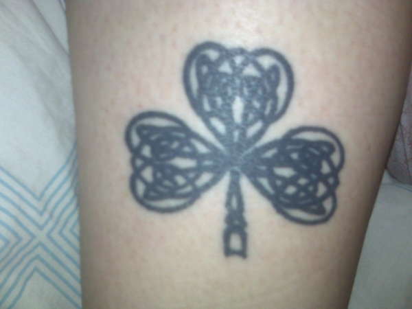 Black Shamrock tattoo