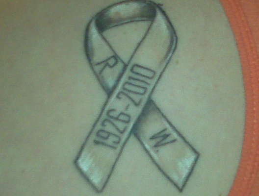 Bone Cancer Ribbon tattoo