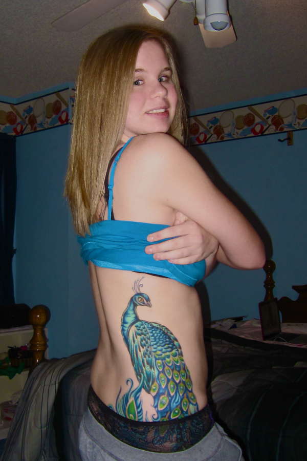 Fantasy Peacock tattoo
