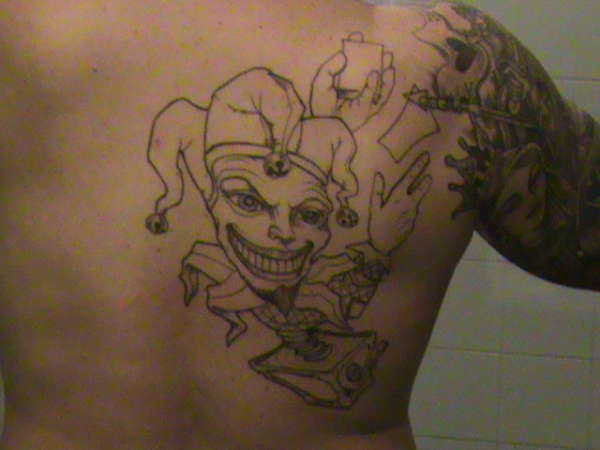 Flush Dealing Joker tattoo