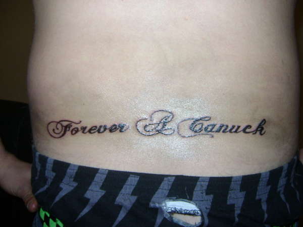Forever A Canuck tattoo