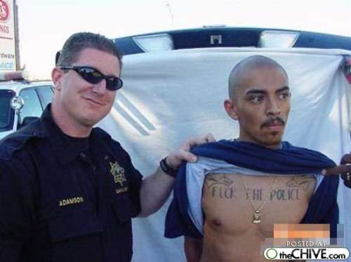 Fuck the Police tattoo