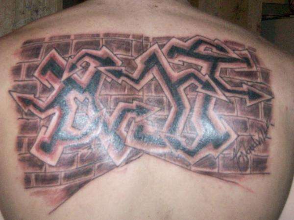 Graffitti tattoo