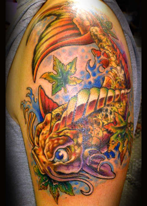Koi by Beto Munoz Of monkeyproink.com tattoo