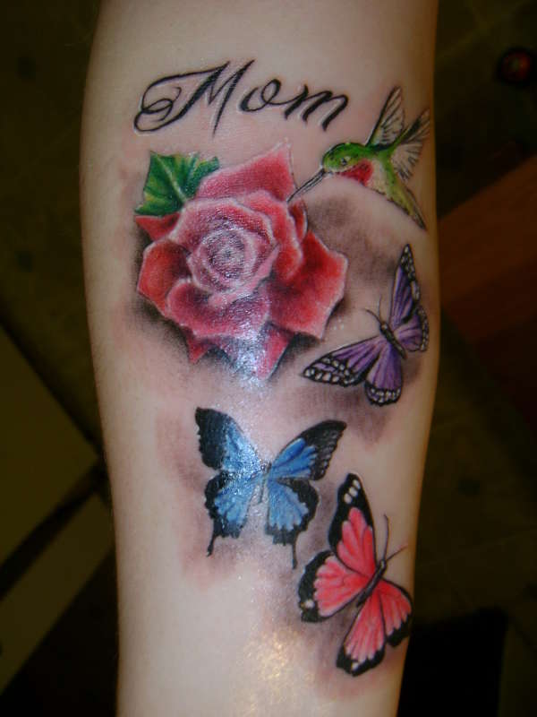 Memorial to mom tattoo