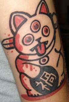 Misfortune Cat tattoo