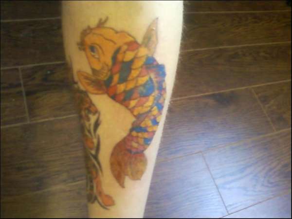 My Koi I did Myself tattoo