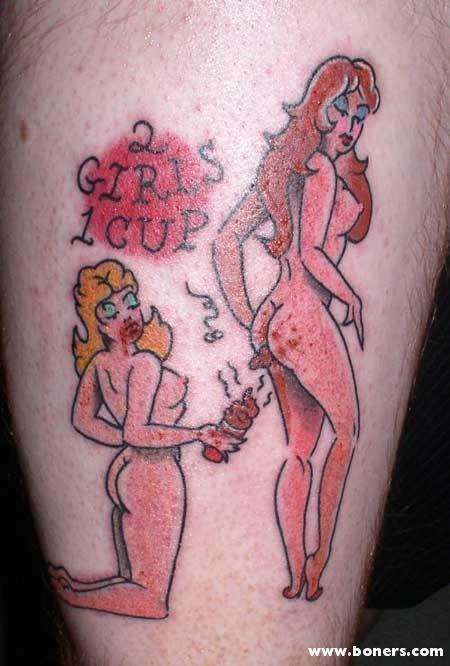 2 Girls 1  Cup tattoo