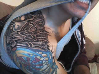 Shoulder Blade + Arm tattoo