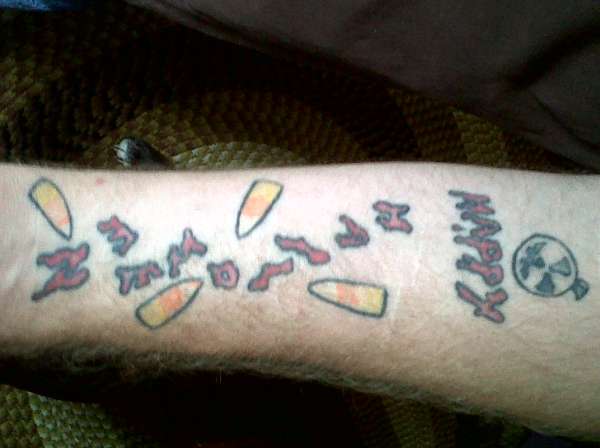 happy halloween tattoo