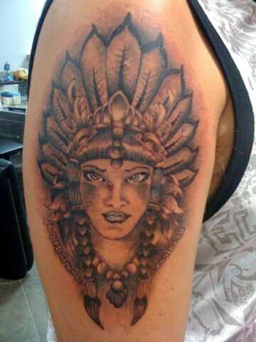 indian girl tattoo