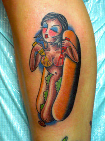Weiner girl tattoo