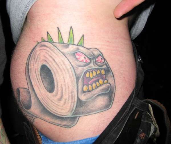 Toilet paper's revenge tattoo