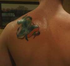 irish clover/flag tattoo