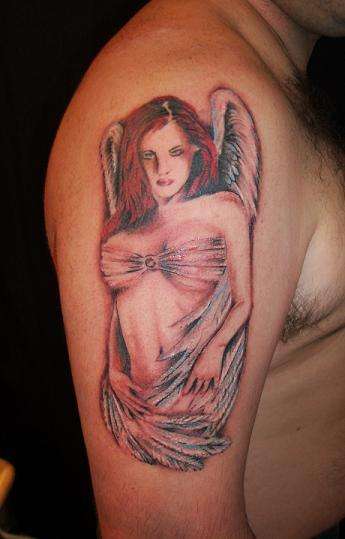 slutty little angel tattoo