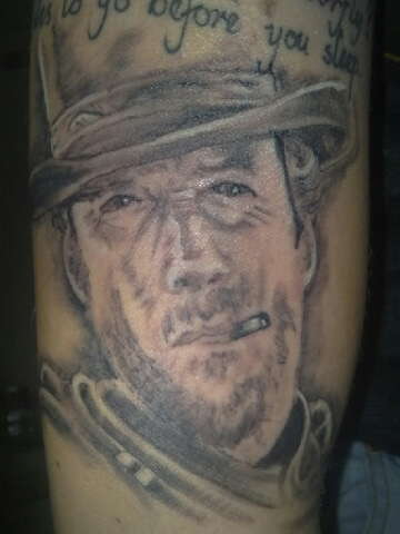 Clint Eastwood tattoo