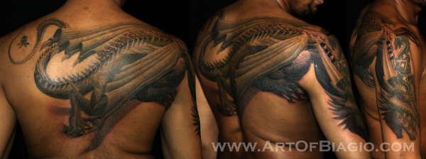 Creeping Dragon tattoo