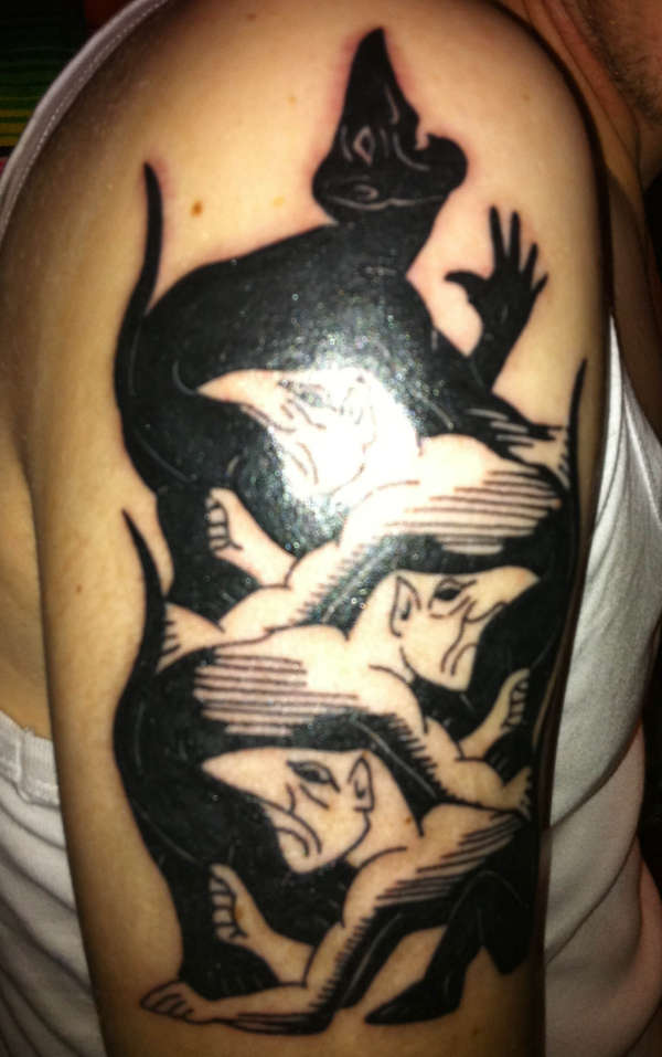 Devils - MC Escher tattoo