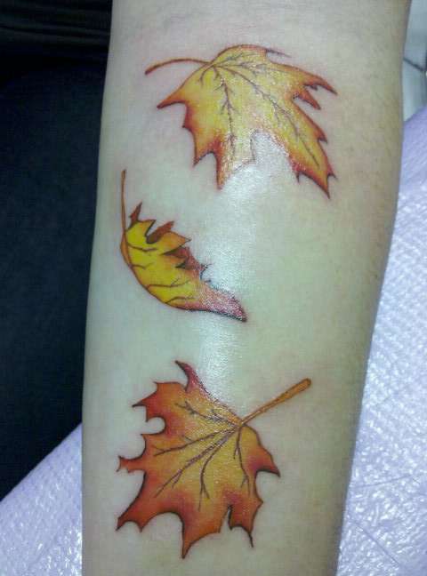 Fall Leaves tattoo