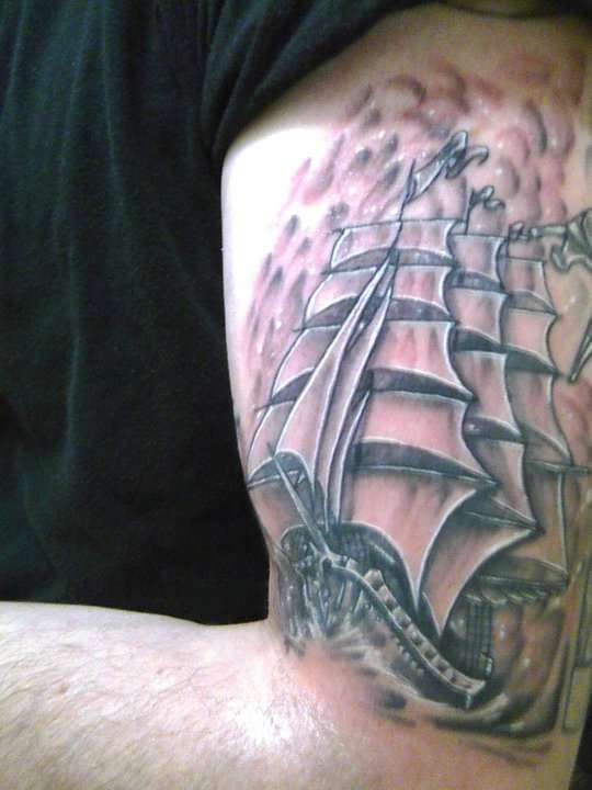 Naval Vessel tattoo
